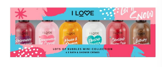 I Love Lots Of Bubbles Mini Collection 6x vonios ir dušo kremai 100 ml
