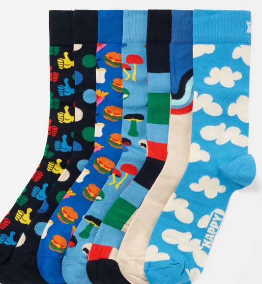 Happy socks rinkinys 40-46 dydis 7 vnt.