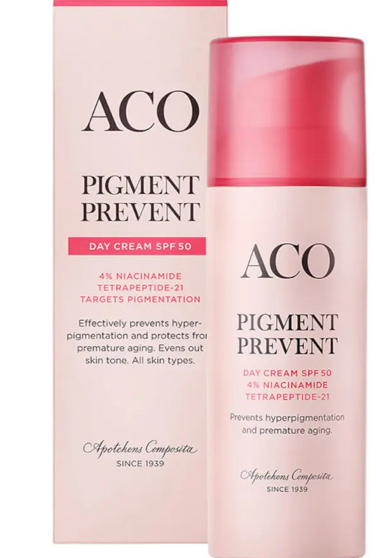ACO Face Pigment Prevent SPF50 dieninis kremas 50 ml